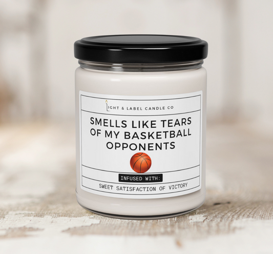 Basketball Candle | Girls Basketball Gift | Boys Basketball Gift | Senior Basketball Gift | Sports Candle Gift Idea | 9 oz Soy Candle