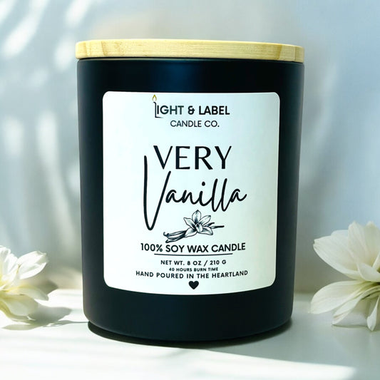 Very Vanilla Soy Wax Candle| 100% Soy Wax Candle | Natural Non Toxic Hand-Poured Soy Wax Candle | Gift for Her | Signature Collection